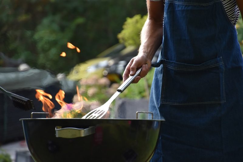 grilling outside in Colorado in summer