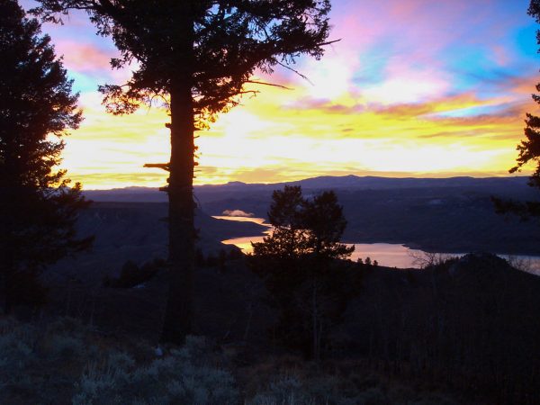 Sunset over Blue Mesa