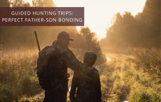 Father and son on a guided elk hunting trip for bonding time