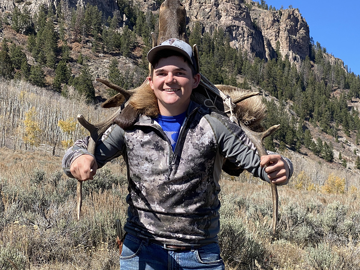 Teen Elk Hunter in Colorado