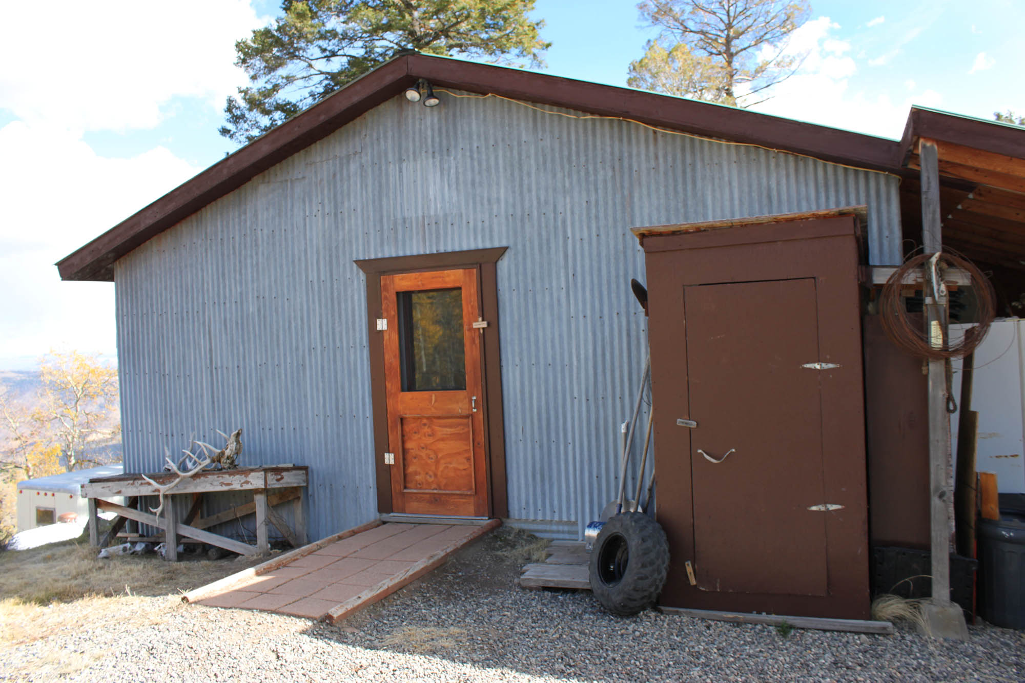 Entrance to cabin