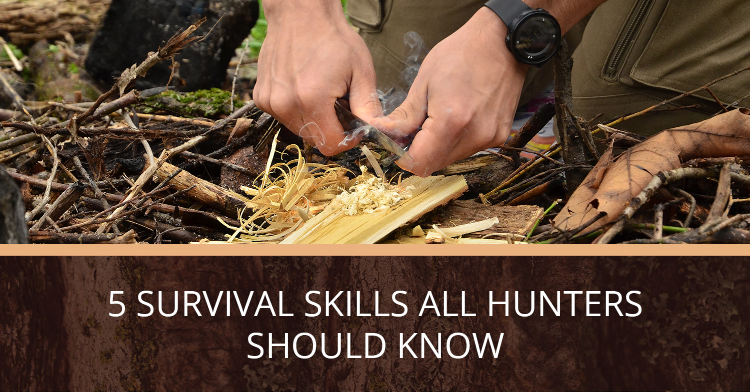 A man working on his survival skills in Southwest Colorado.